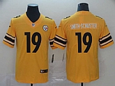 Nike Steelers 19 JuJu Smith Schuster Gold Inverted Legend Limited Jersey,baseball caps,new era cap wholesale,wholesale hats